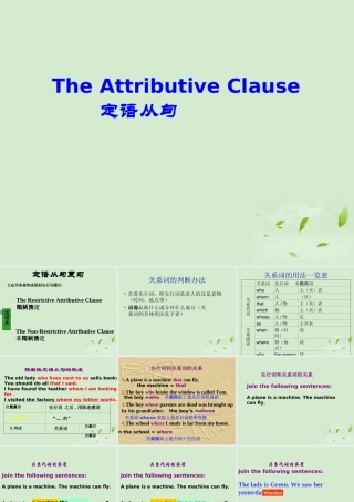 高中英语(定语从句)课件 新人教版 课件