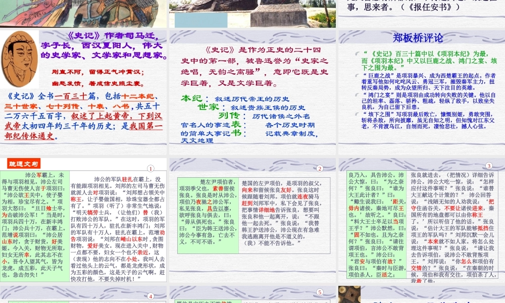 高一语文第二册 (鸿门宴)课件 6 课件