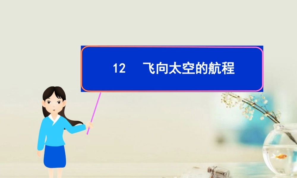 高中语文 飞向太空的航程课件6课件 新人教版必修1 课件