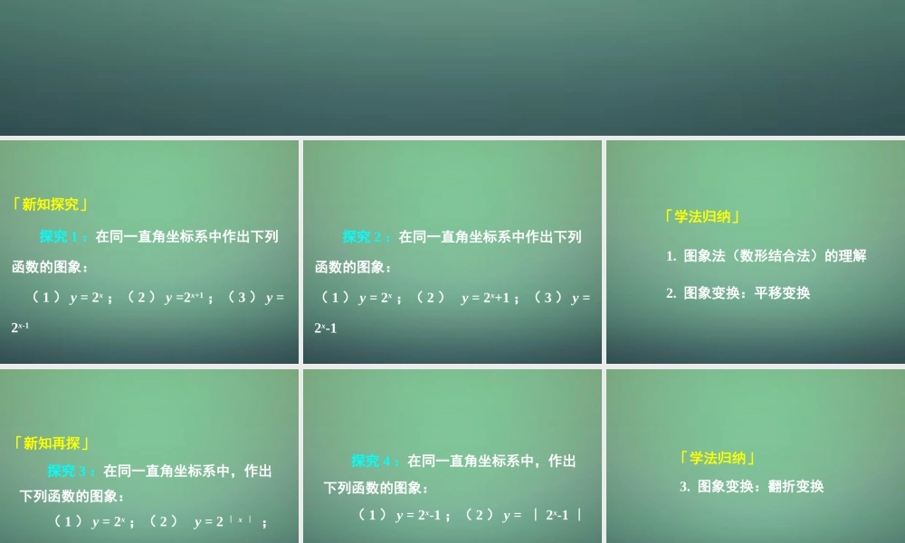 高中数学 212第3课时 指数函数及其性质 图象变换课件 新人教A版必修1 课件