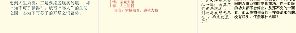 高一语文 (赤壁赋)3同步课件 粤教版 课件