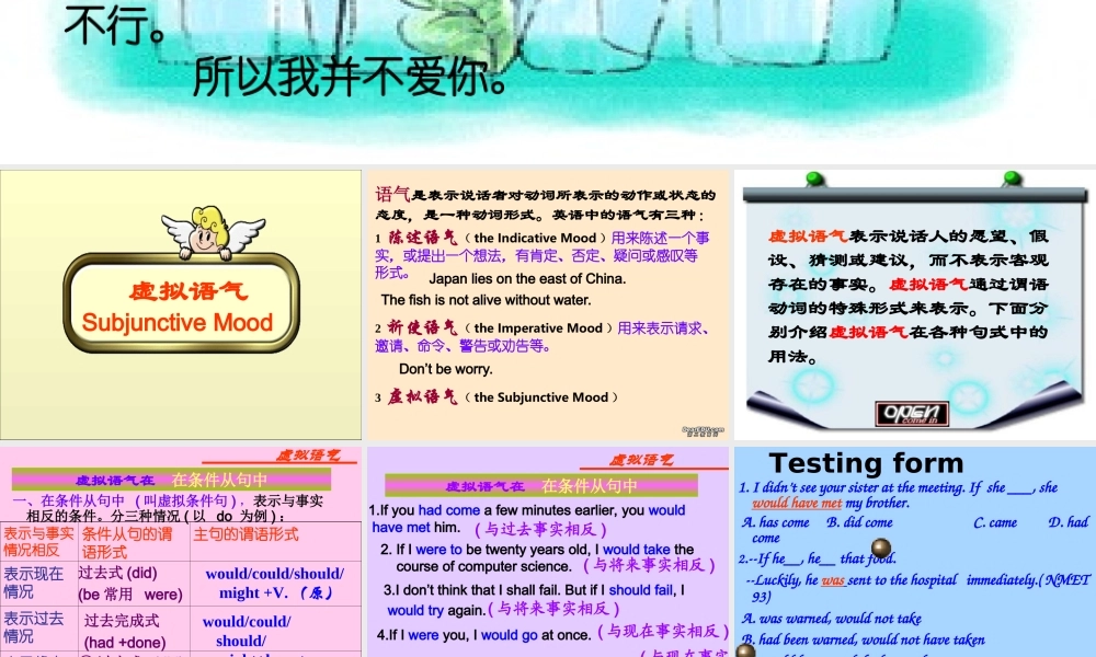高二英语虚拟语气复习课件