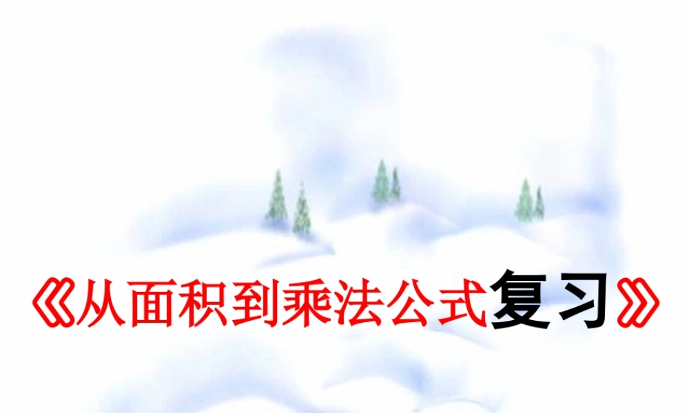 第九章 从面积到乘法公式 复习课2 七年级第九章 从面积到乘法公式全套课件 苏科版