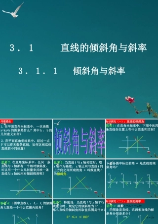 高中数学(311倾斜角与斜率)课件 新人教A版必修2 课件