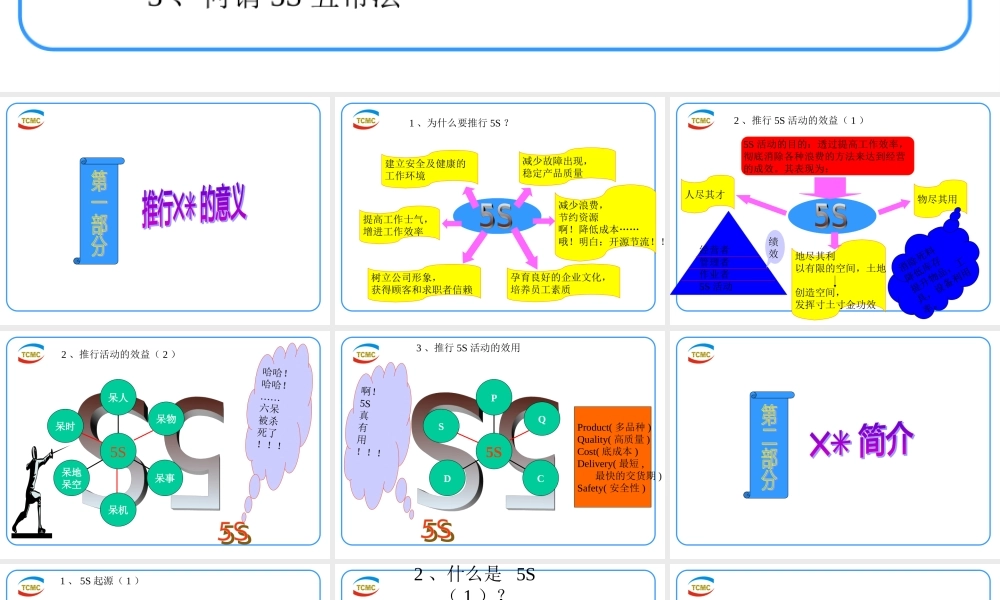 5s现场管理培训PPT
