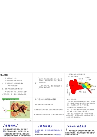 湖南省邵阳十中八年级物理 我们怎样听到声音课件 人教新课标版 课件