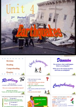 高中英语 Unit4 Earthquakes- Reading优质课件 新人教版必修1 课件