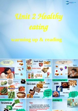 高中英语 Unit 2 Healthy eating(第3课时)课件 新人教版必修2 课件