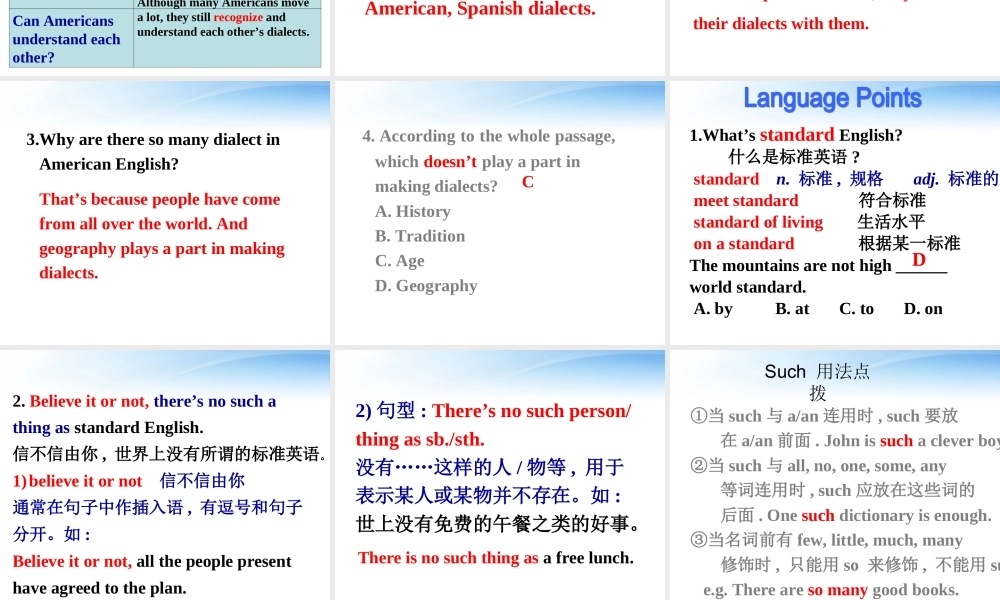 高中英语 Unit2 Using language课件 新人教版必修1 课件