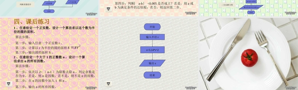 高二数学算法的概念课件