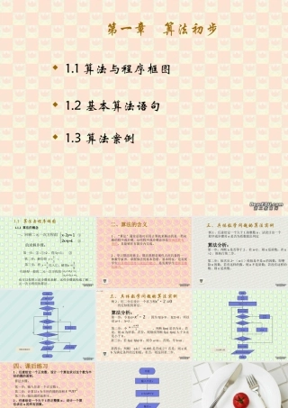 高二数学算法的概念课件
