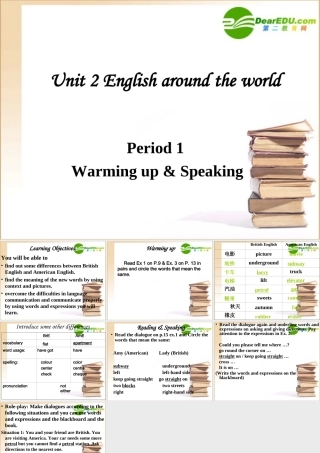 高中英语 Period 1Warming up-Speaking课件 新人教版必修1 课件