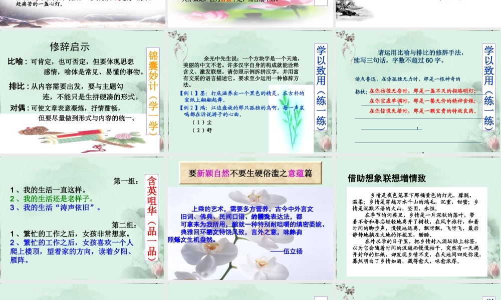 高考语文专题复习 2课件 新人教版 课件