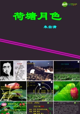 高中语文 荷塘月色6 沪教版第五册 课件