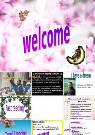 高二英语unit14 I have a dream 人教版 课件