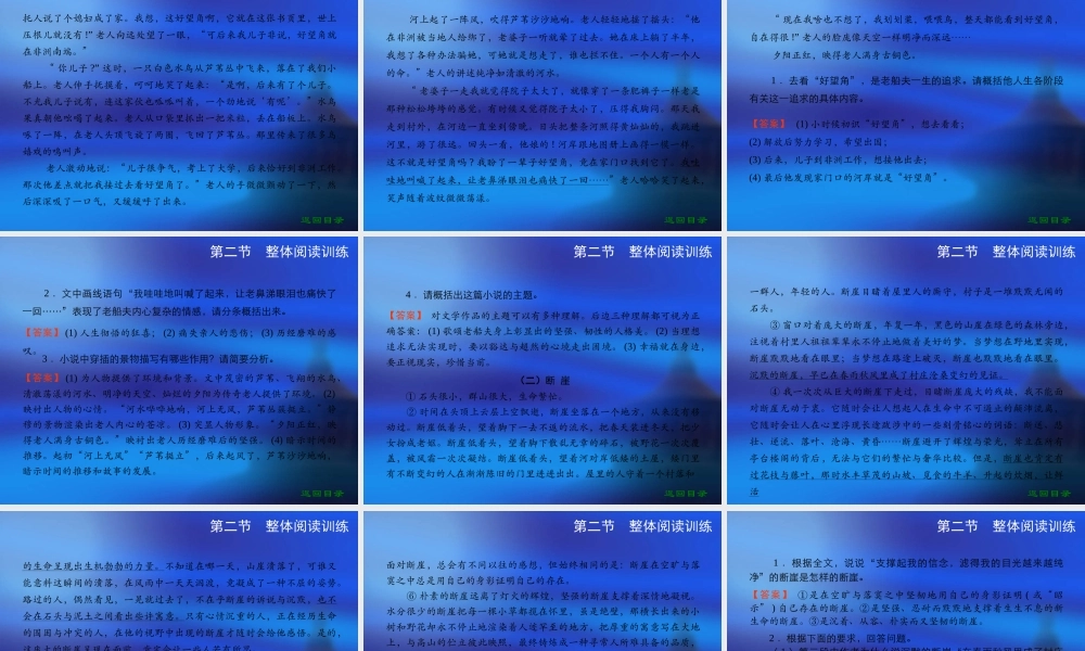 高考语文一轮专题复习——文学作品阅读课件