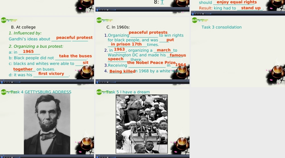 高中英语 Unit2 lesson 2 history makers 北师大版必修1 课件