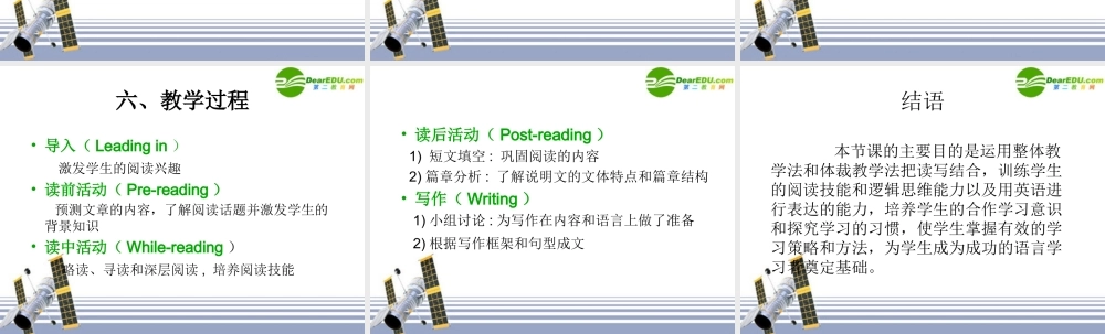 高中英语 Unit 4 Learning efficiently 说课课件 新人教版 课件