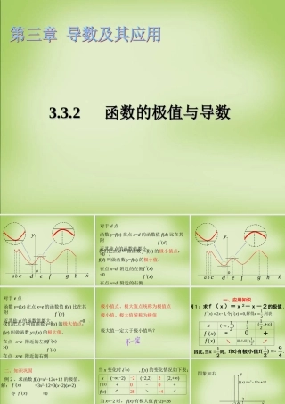 高中数学 3.3.2函数的极值与导数课件 苏教版选修1 1 课件