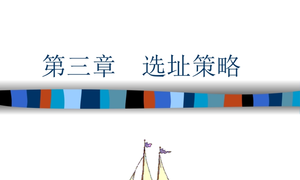 第三章--选址策略