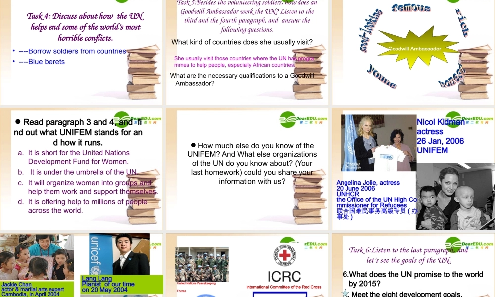 高中英语 unit4 reading 课件 新人教版选修6 课件