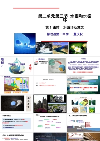 -第三节水圈与水循环