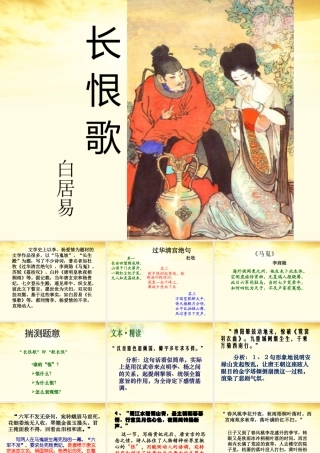 高中语文(长恨歌)赏析指导课件 新人教版选修(中国古代诗歌散文欣赏) 课件