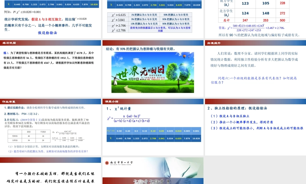 2.1独立性检验
