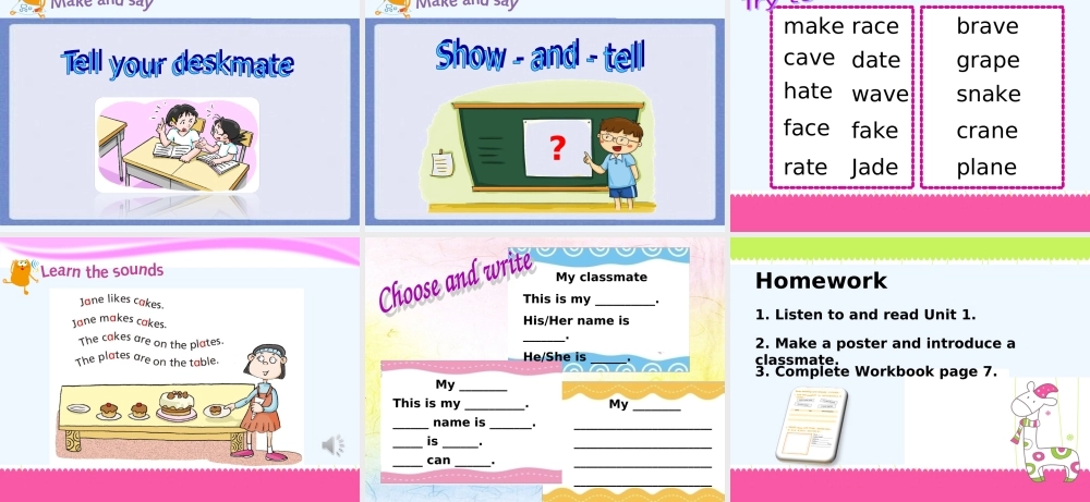 沪教牛津版4A-Module1-Unit1-period3