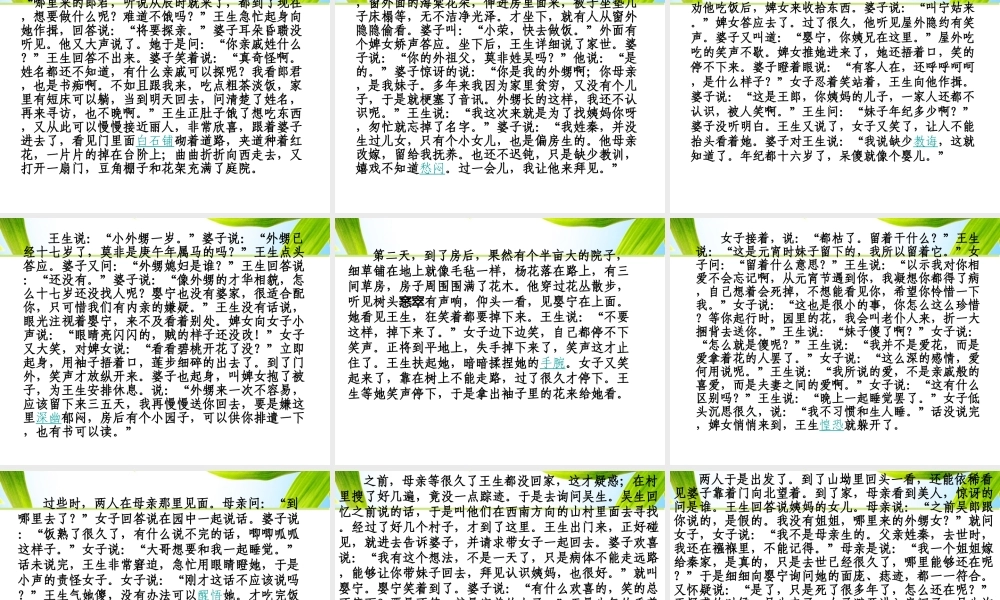 13.《婴宁》课件