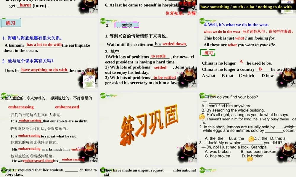 高中英语 模块6 Unit 3 Reading language points复习课件 牛津版选修6 课件