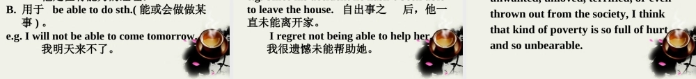 高一英语 Unit4 Language focus课件 重大版必修2 课件