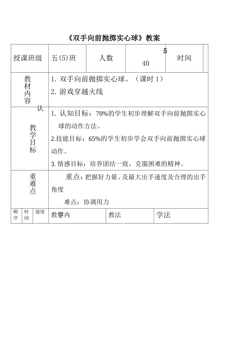 体育课堂教学设计_第3页