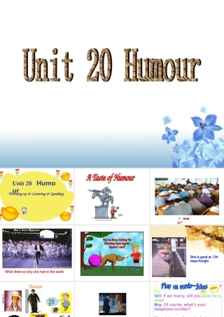 高中英语unit umour-warming up & listening课件旧人教第一册下 课件