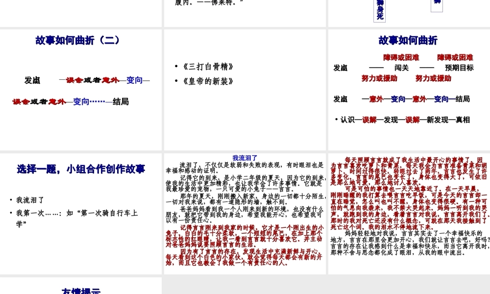 叙述一个曲折的故事--2010