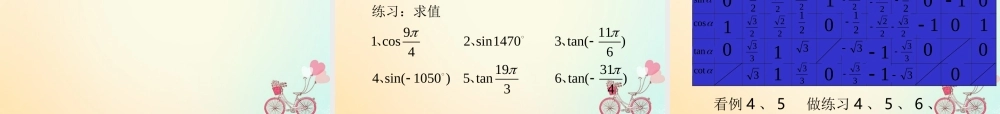 高中数学 第一章 三角函数 121 任意角的三角函数课件 新人教A版必修4 课件