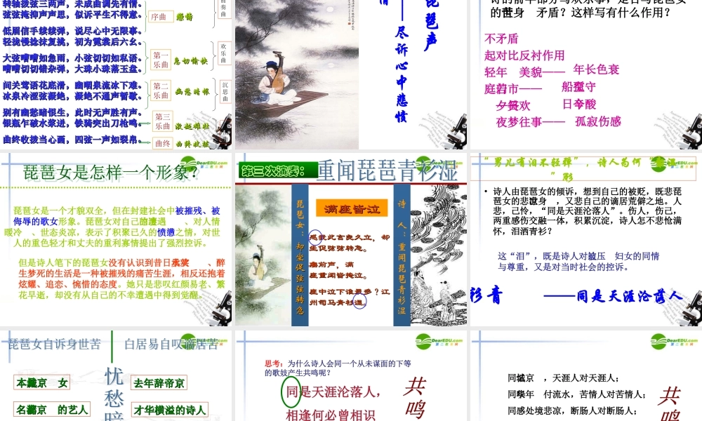 高中语文(琵琶行)课件 苏教版必修4 课件