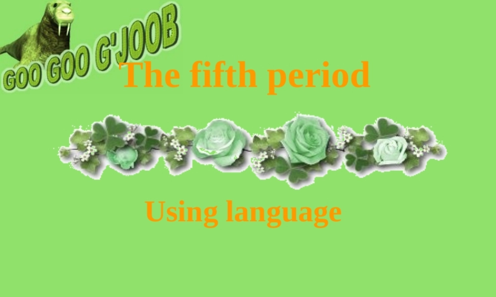 高中英语Unit3 A Healthy life-using language课件 新课标 人教版 必修6 课件