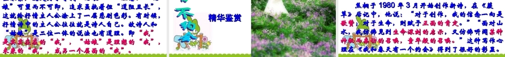 高中语文(现代诗歌四首)课件 粤教版 课件