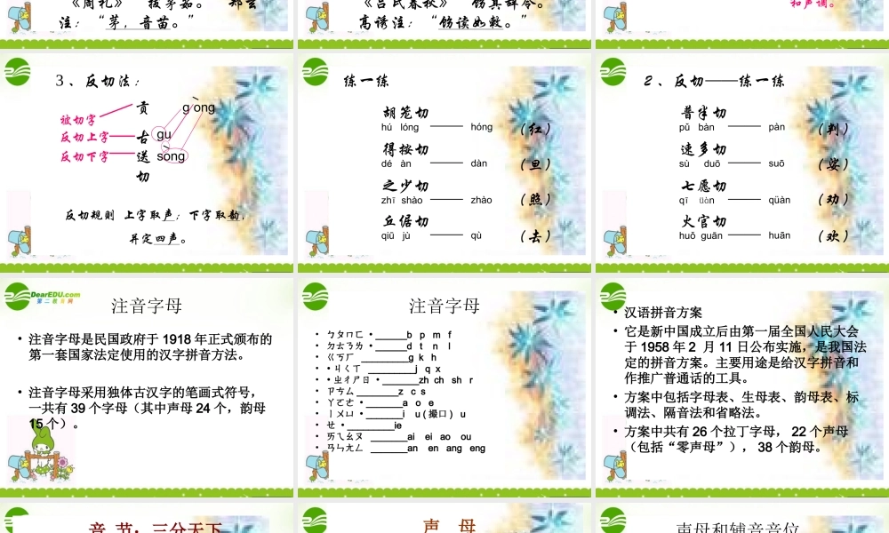高考语文(字音档案)教学课件
