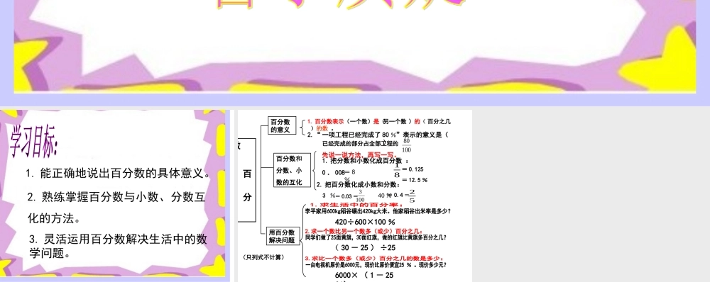 百分数复习课