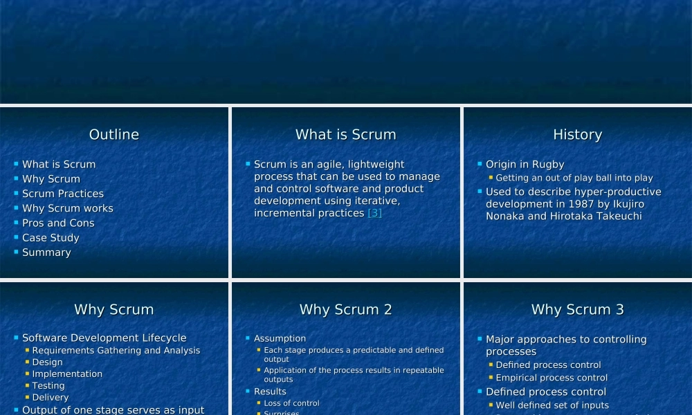 SCRUM敏捷项目管理开发模型(英文版)