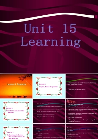 高中英语Unit 15 lesson 3 Teachers课件4 北师大版 必修5 课件