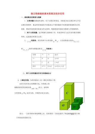 高中数学 第一章 统计案例 独立性检验的基本思想及初步应用素材 北师大版选修1-2 课件
