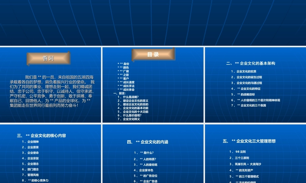 XX集团企业文化手册