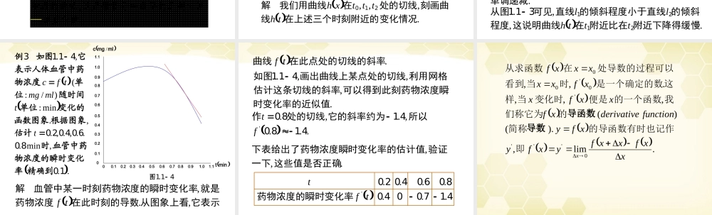 高中数学 113(导数的几何意义)课件2 新人教B版选修2-2 课件