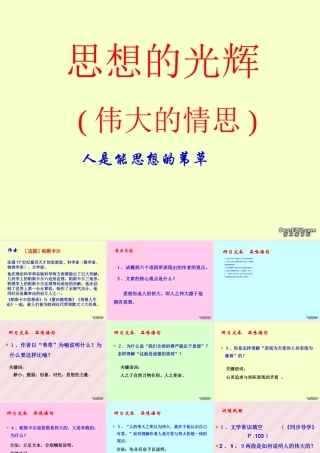 高二语文人是能思想的苇草 苏教版 课件