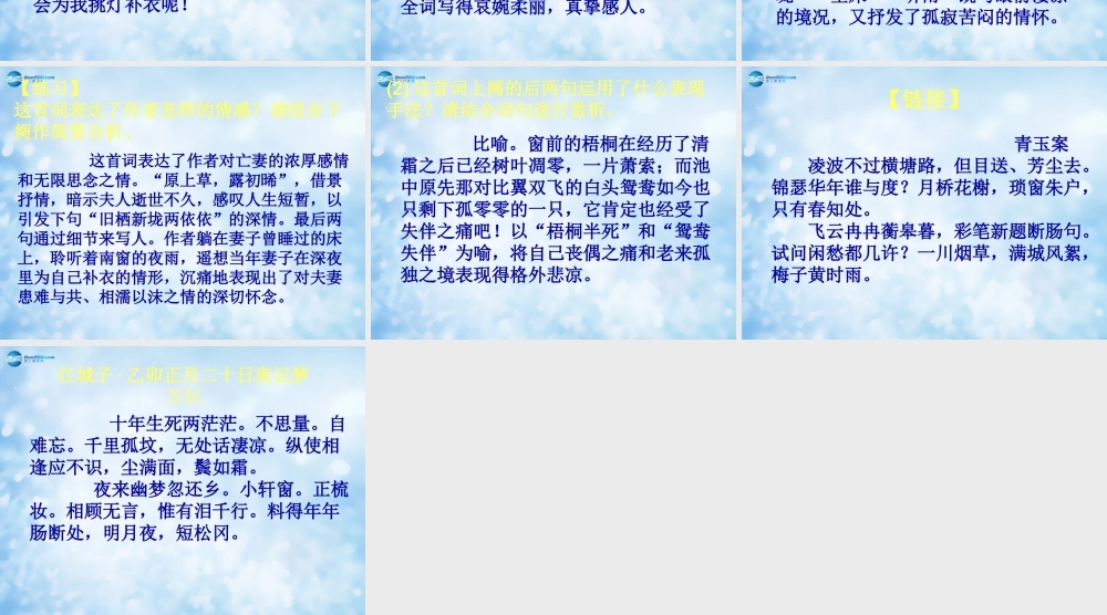 高考语文 语言表达专题 贺铸课件