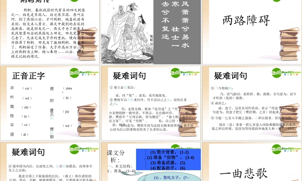 高中语文 荆轲刺秦王1课件 新人教版必修1 课件