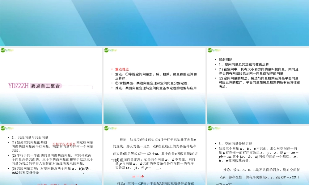 高三数学一轮复习 第九章(立体几何)9-6精品课件